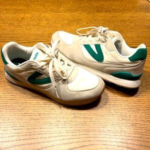 Tretorn Ryan 10.5 Light Grey & Kelly Green Sneakers